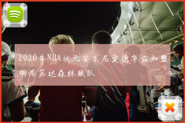 2020年NBA状元安东尼爱德华兹加盟明尼苏达森林狼队